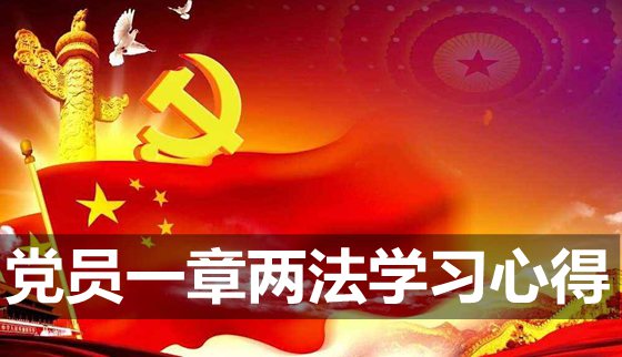 党员学习一章两法心得体会6篇