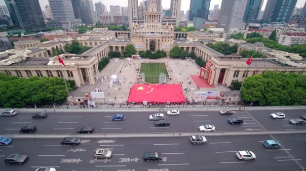 静安两处地标唱响同一首歌!为党和祖国送上深挚的祝福