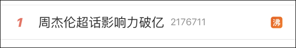 周杰伦成为首位超话破一亿的艺人,打破超话影响力记录